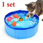 1 Set Cat Pool Toy with Fish-Water Cat Toys, Portable Cat Pool Toy, Cat Water Toys for Bored Indoor Cats, Interactive Cat Toys for Indoor Cats, Textiles & Soft Furnishings