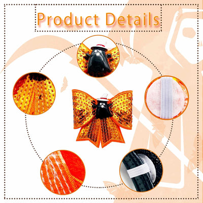 4Pcs Small Dogs Collar Flowers and Bows Charms for Festival Holiday Party Cats Rabbits Slides on Collars Leashes Puppies Medium Dog Collar Attachment