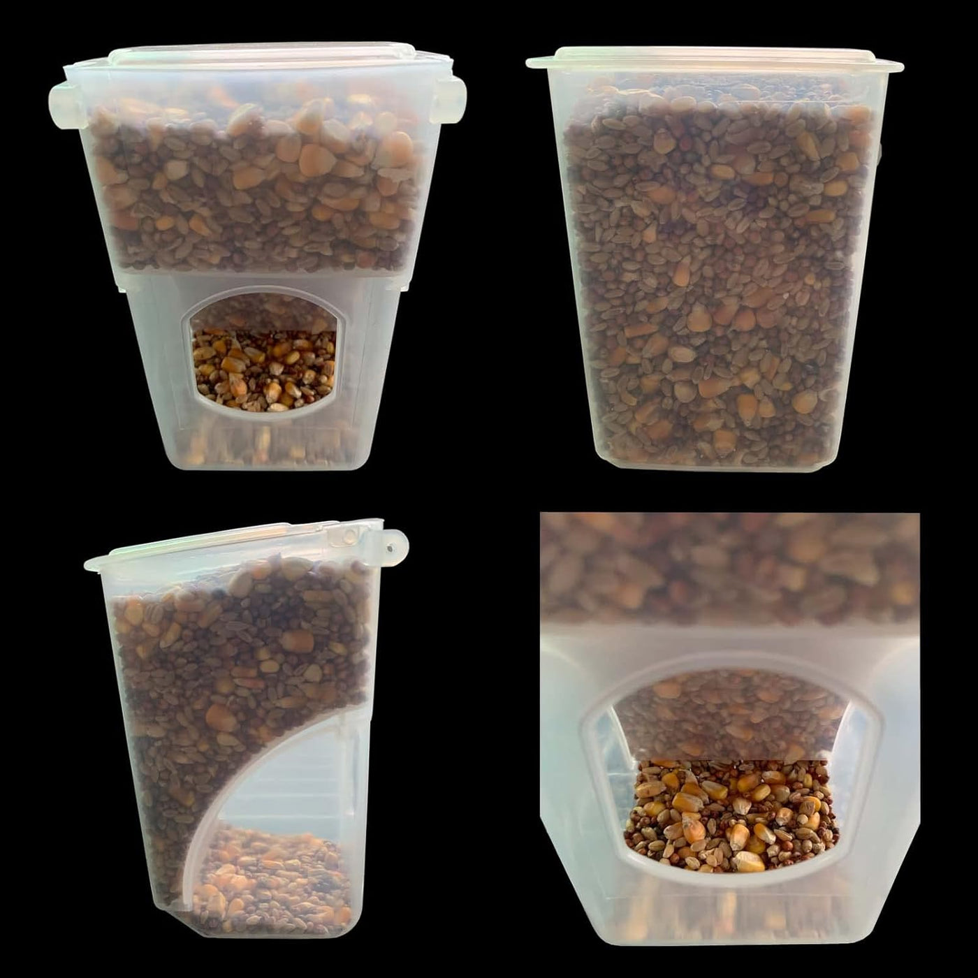 Automatic Pigeon Bird Feeder -Parrot Feeder Cage Accessories Supplies for Parakeet Canary Cockatiel Finch