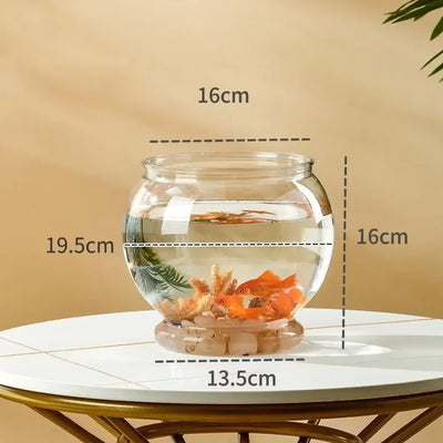 Fish Bowl Small Aquariums for Small Ornamental Fish and Reptiles High Transparency Glass Good View Aquarium Tank Fish Tank