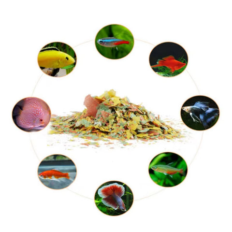 250Ml Highly Nutritious Fish Feed Color Enhancing Fish Food for Goldfish All Aquarium Tropical Fish Grow Fast Healthy Fish Food