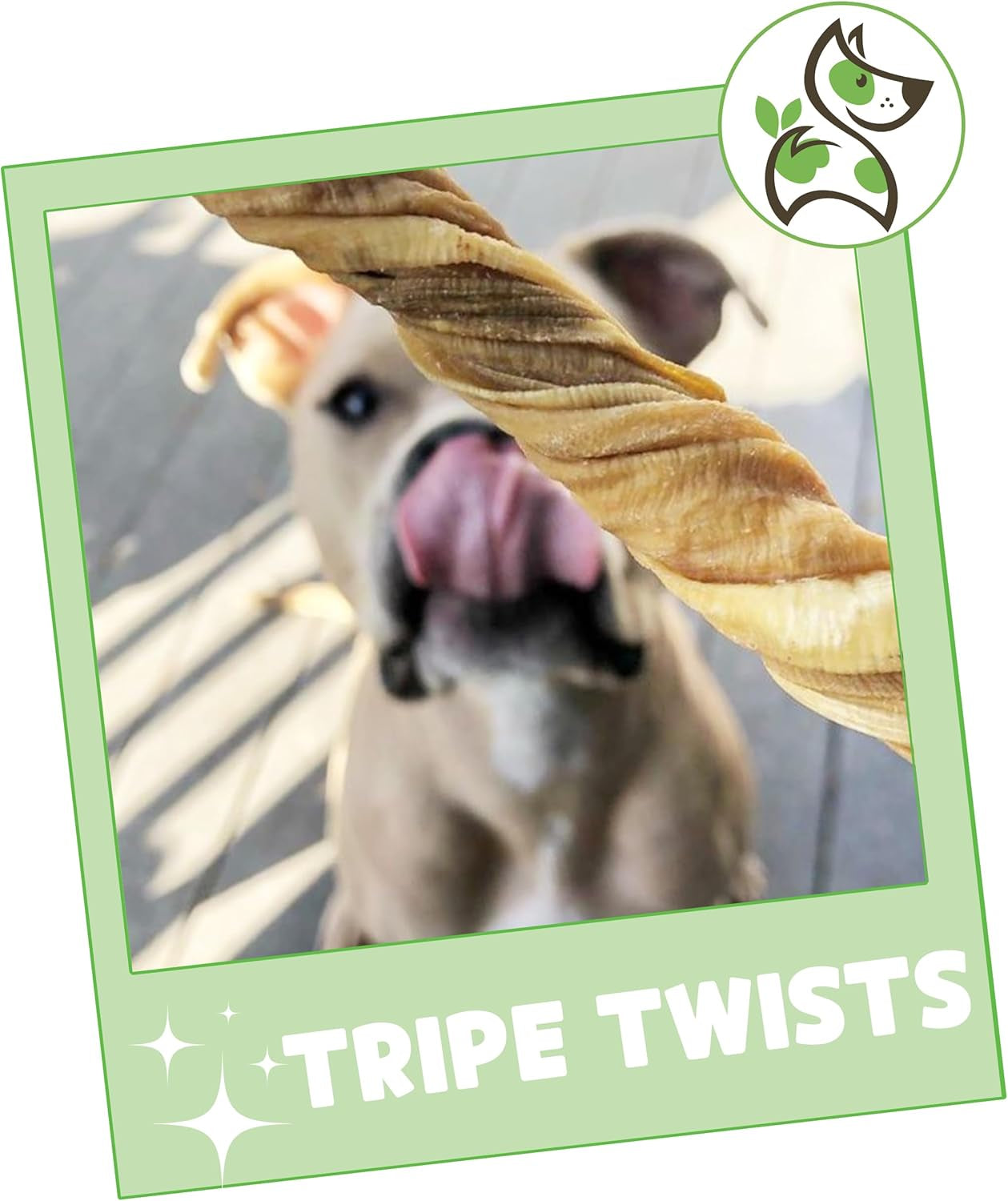 Tripe Twists for Dogs 4-5" (20 Count) - Crunchy Grain Free Reward Snack for Small, Medium & Large Breeds - Natural Beef Dog Chew Treats - Rawhide Free
