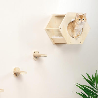 Cat Wall Shelves, Cat Shelves for Wall, Cat Wall Furniture, Cat Shelf with 3 Ste