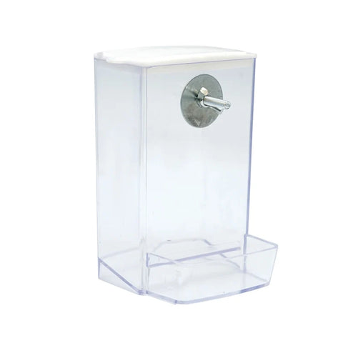 Automatic Bird Feeder Parrot Quail Cage Hanging Feeder Box Automatic Anti-Spill Mount Budgie Cockatiel Conure Food Dispenser