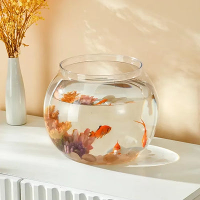 Fish Bowl Small Aquariums for Small Ornamental Fish and Reptiles High Transparency Glass Good View Aquarium Tank Fish Tank