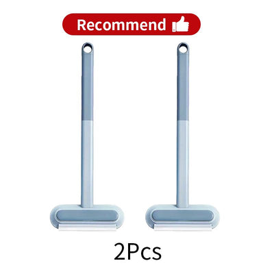 2Pcs Pet Hair Removal Brush, 4 In1 Cat and Dog Hair Removal for Couch with Extra Long Handle, 17-Inch, Cat Fur Removal Tool for Furniture, Carpet, Clothes, Bedding, Tile, Hardwood Floor