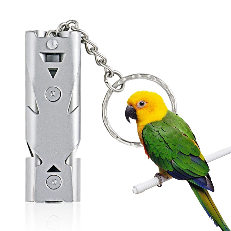 Birds Ultrasonic Training Whistle Stainless Steel Return to Nest Bird Training Tool for Parrot Pigeon