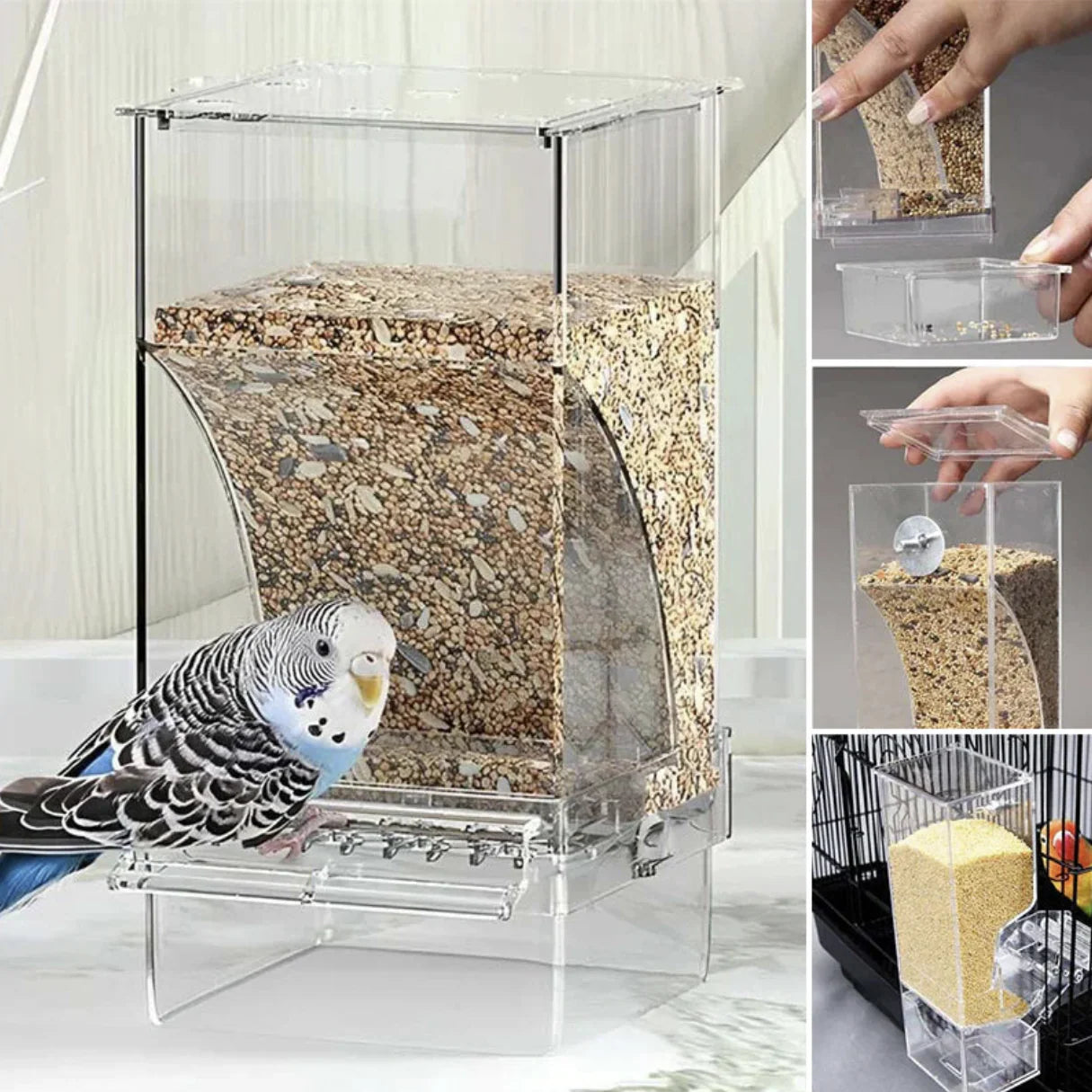 Automatic No-Mess Bird Feeder