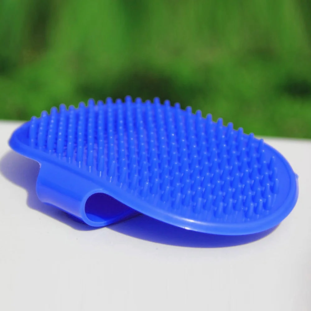 Dog Bath Rubber Brush Pet Grooming Shampoo Cat Comb Hair Washing Clean Fur Massaging Bristle