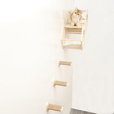 Cat Wall Shelves, Cat Shelves for Wall, Cat Wall Furniture, Cat Shelf with 3 Ste