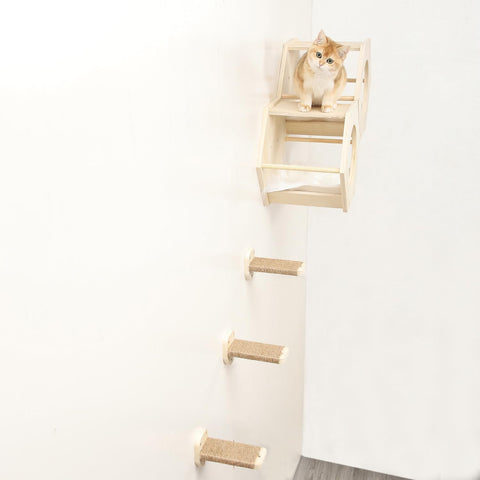 Cat Wall Shelves, Cat Shelves for Wall, Cat Wall Furniture, Cat Shelf with 3 Ste