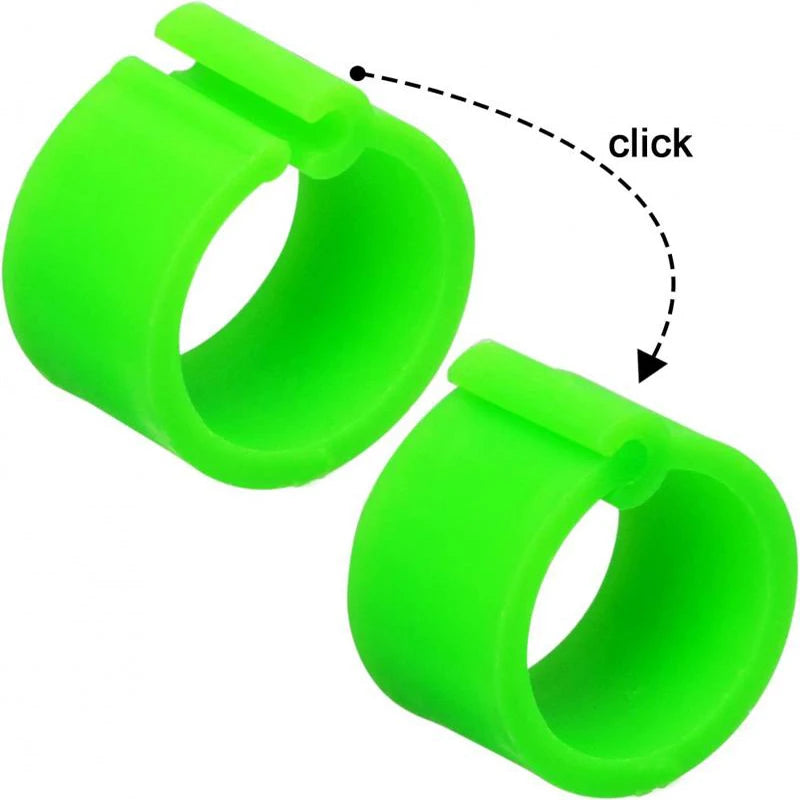25/100P Chicken Foot Rings Adjustable Poultry Leg Digital Label Buckles Rings 6 Colors Plastic Chick Duck Goose Farm Equipment