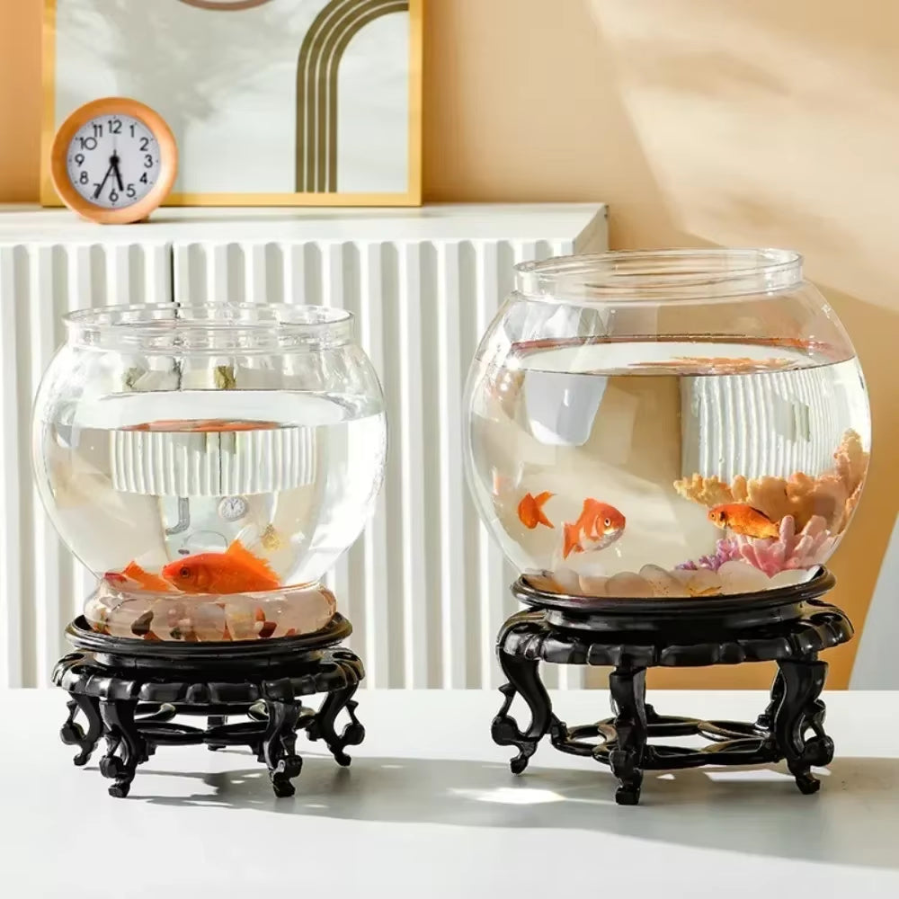 Fish Bowl Small Aquariums for Small Ornamental Fish and Reptiles High Transparency Glass Good View Aquarium Tank Fish Tank