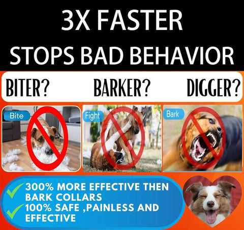 Dog Bark Stopper, Dog Bark Deterrent Deters，Barks No More Dog Training Device(Own or Neighbour'S Dog), Long Range Ultrasonic, Alternative to Painful Dog Training Collars and Bark Collars, Dog Training Self-Rolling LED