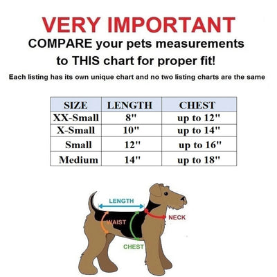 Cute Dog Polo Shirt T-Shirt Puppy Cat Clothes Apparel for Small Pet Blue Sz XXS: Length - 8"