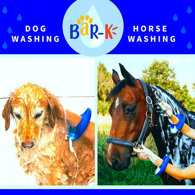Drip Catcher Cuffs - Pet Bathing Tool for Dog Shower and Dog Bathtub - Dog Bathing Station Grooming Supplies and Horse Supplies for Horse Grooming Kit - Protective Dog Washing Tool - Blue 2 Set