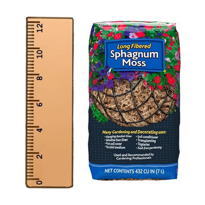 Mosser Lee Mosser Lee ML0110 Organic Sphagnum Moss, 432 Cubic Inch
