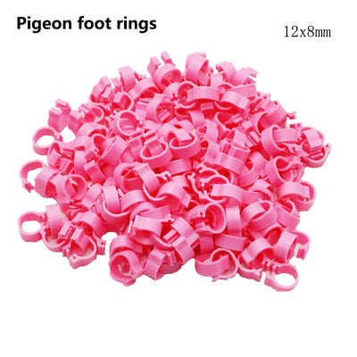 25/100P Chicken Foot Rings Adjustable Poultry Leg Digital Label Buckles Rings 6 Colors Plastic Chick Duck Goose Farm Equipment
