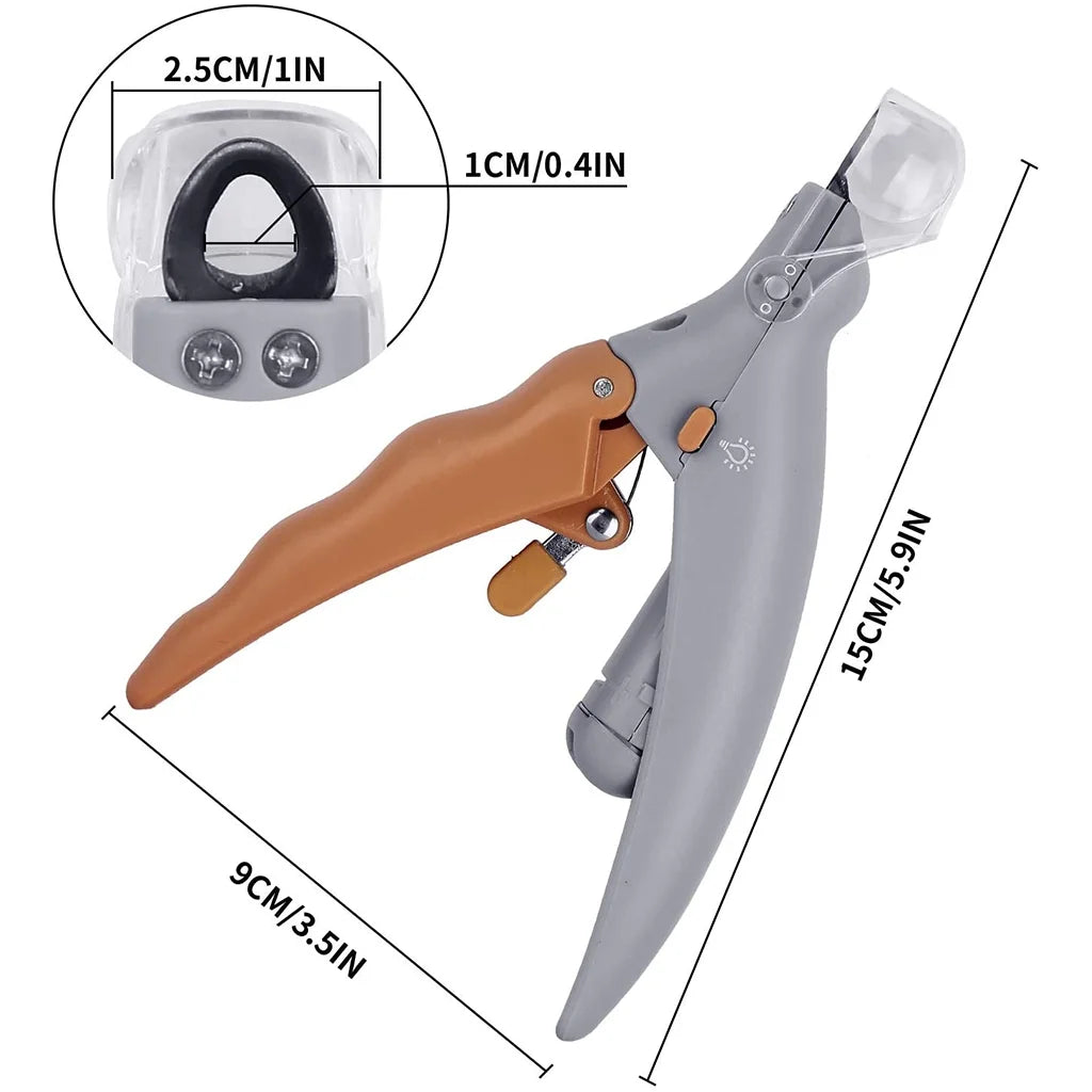 LED Light Pet Nail Clipper Sharp Blades for Large Small Dog Cat Nail Trimmers