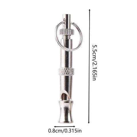 1 Pc Farm Dog Whistle Pet Training Whistle with Keychain Adjustable Whistle Stop Barking Dog Training Control Deterrence Whistle