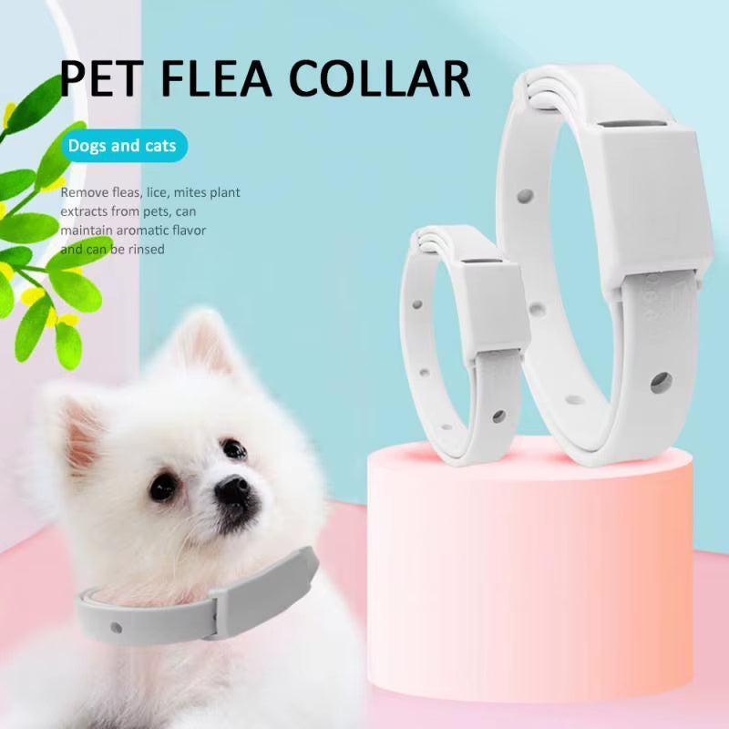 Pet Flea Collar Cat Dog Mosquito Repellent Insect Collar Pet in Vitro Deworming S/M Size Flea Collar