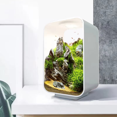 Desktop Smart Betta Fish Tank Mini Acrylic Betta Fish Tank Small Ecological Gold Fish Tank Super White Small Fish Tank Aquariums