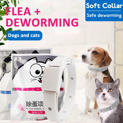 Pet Flea Collar Cat Dog Mosquito Repellent Insect Collar Pet in Vitro Deworming S/M Size Flea Collar
