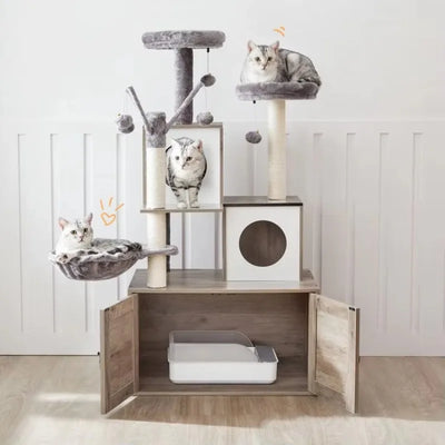 #C Cat House Furniture, Cat Tower for Indoor Cat