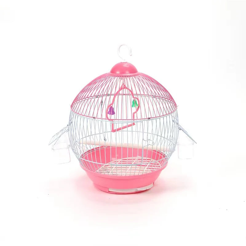 Mini Spherical Shapebirdcage Standing Ornamental Birdcage Easy to Clean Breeding Bird Flight Cage Home Crate Parrot Nest