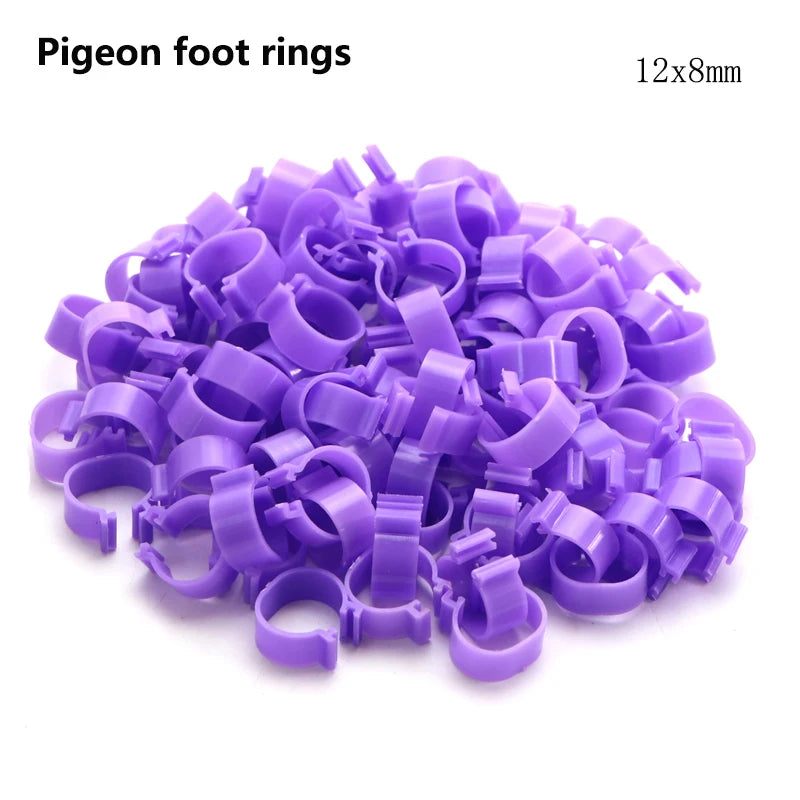 25/100P Chicken Foot Rings Adjustable Poultry Leg Digital Label Buckles Rings 6 Colors Plastic Chick Duck Goose Farm Equipment