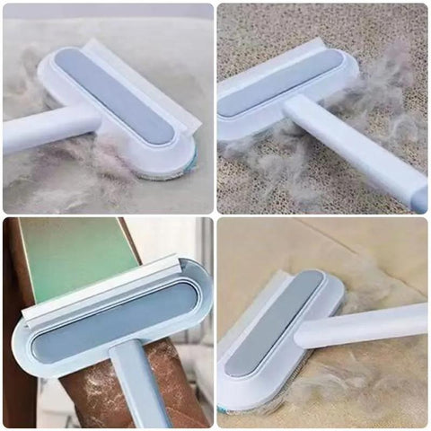 Garfeel Daddy Pet Dog Cat Hair Remover Fur Removal Tool 4 in 1 Lint Brush for Furniture, Couch, Carpet and Clothes, Reusable Roller Cleaning Popular Brush Easy Cleaning and Washable Long Handle Design Outdoorfun