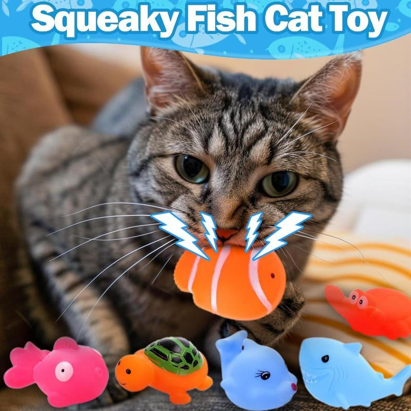 1 Set Cat Pool Toy with Fish-Water Cat Toys, Portable Cat Pool Toy, Cat Water Toys for Bored Indoor Cats, Interactive Cat Toys for Indoor Cats, Textiles & Soft Furnishings