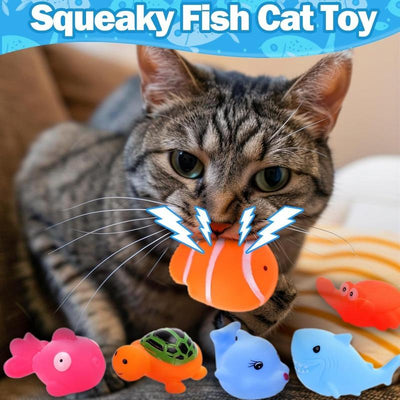 1 Set Cat Pool Toy with Fish-Water Cat Toys, Portable Cat Pool Toy, Cat Water Toys for Bored Indoor Cats, Interactive Cat Toys for Indoor Cats, Textiles & Soft Furnishings