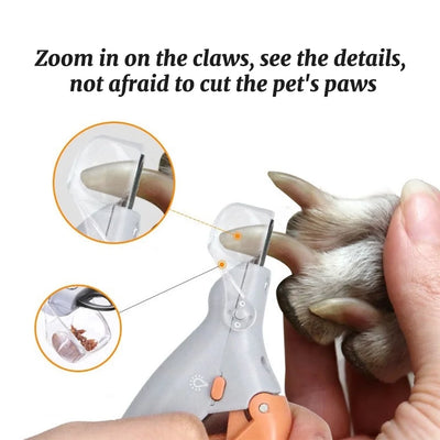 LED Light Pet Nail Clipper Sharp Blades for Large Small Dog Cat Nail Trimmers