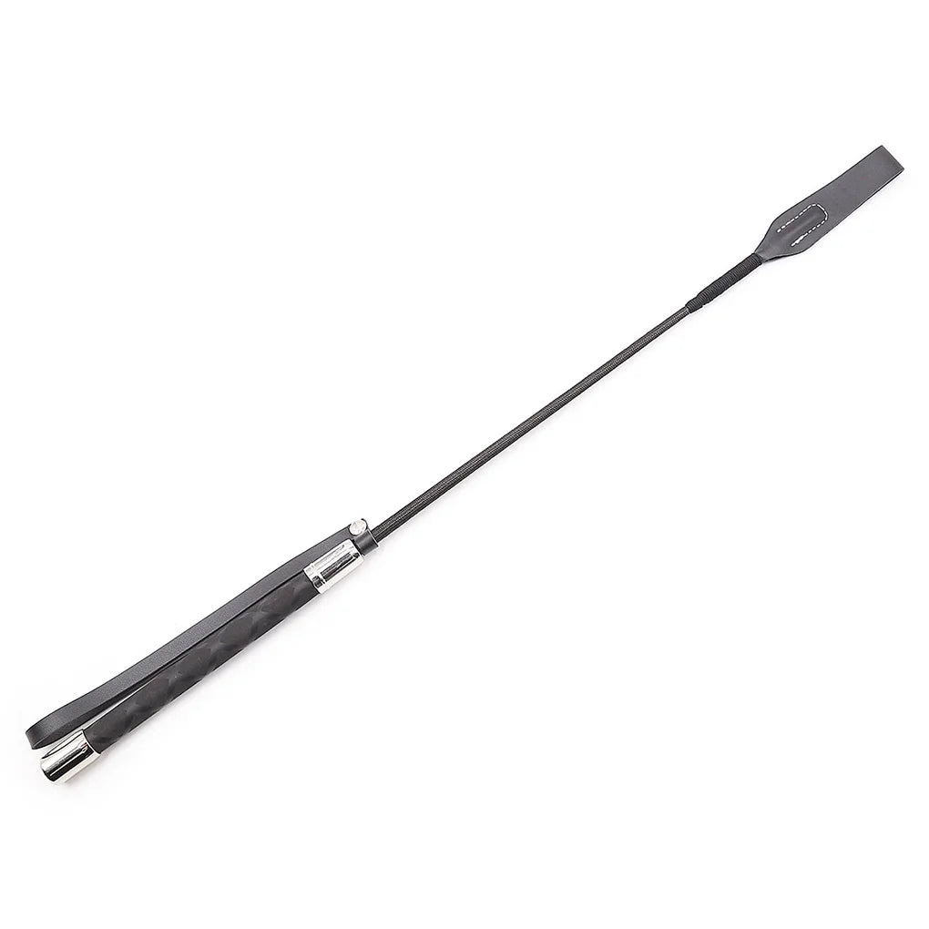 Riding Crop Durable Equestrian Training PU Leather Portable Pointer Lightweight Non-Slippery with Handle Horse Whip Racing
