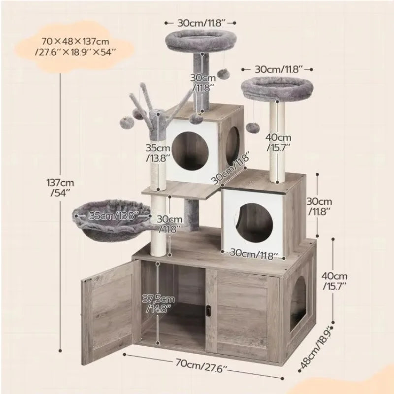 #C Cat House Furniture, Cat Tower for Indoor Cat