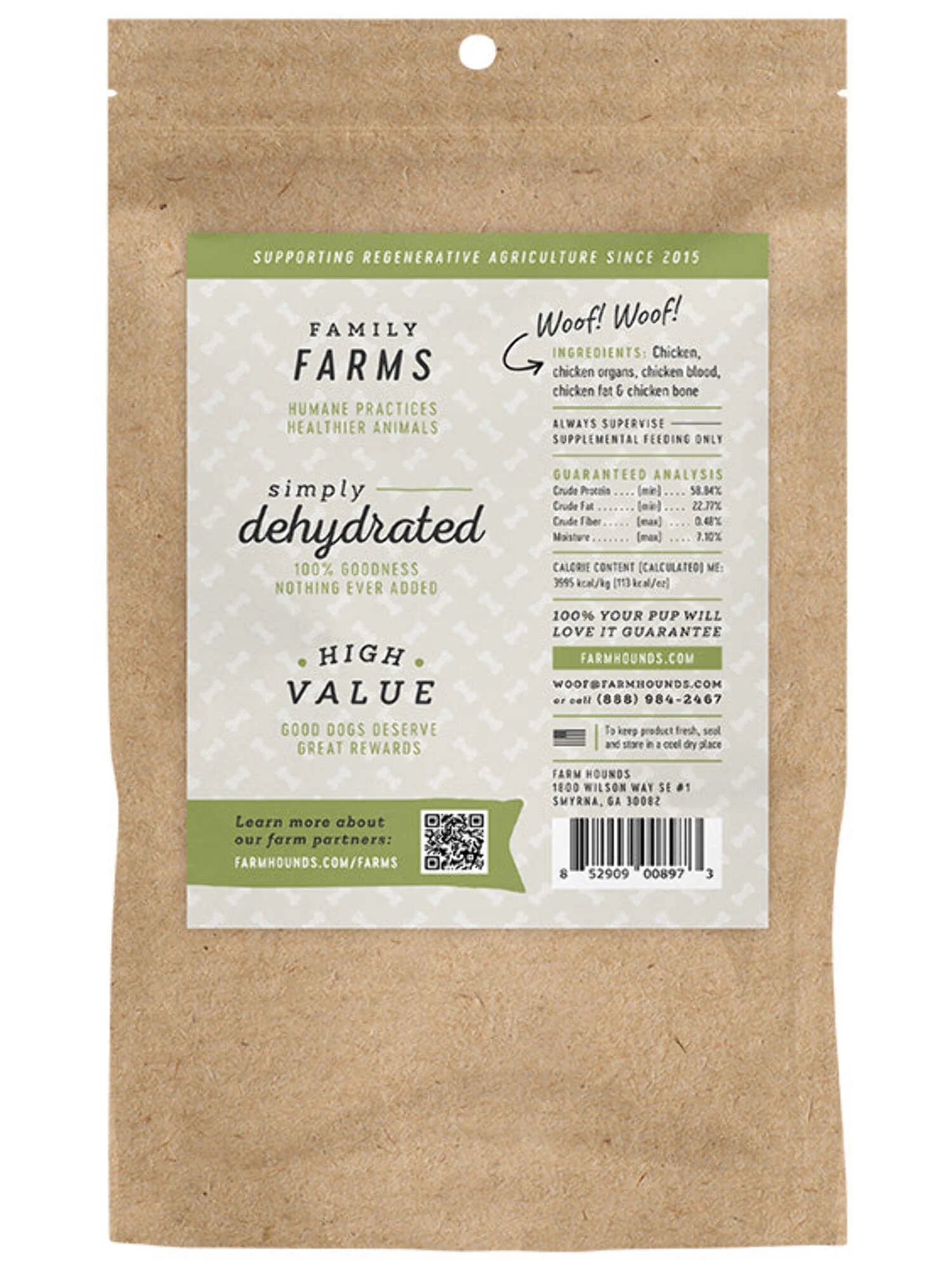 Chicken Training Treats, Dehydrated, Humanely Raised, No Fillers, Healthy Made in USA