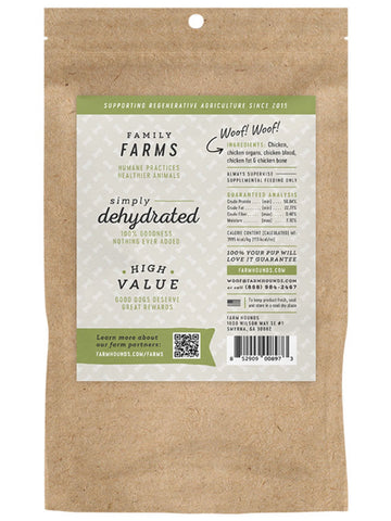 Chicken Training Treats, Dehydrated, Humanely Raised, No Fillers, Healthy Made in USA