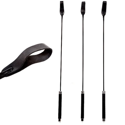 Riding Crop Durable Equestrian Training PU Leather Portable Pointer Lightweight Non-Slippery with Handle Horse Whip Racing