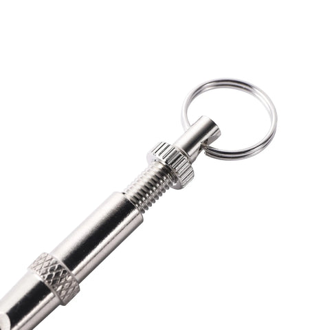 1 Pc Farm Dog Whistle Pet Training Whistle with Keychain Adjustable Whistle Stop Barking Dog Training Control Deterrence Whistle