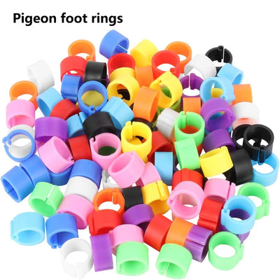 25/100P Chicken Foot Rings Adjustable Poultry Leg Digital Label Buckles Rings 6 Colors Plastic Chick Duck Goose Farm Equipment