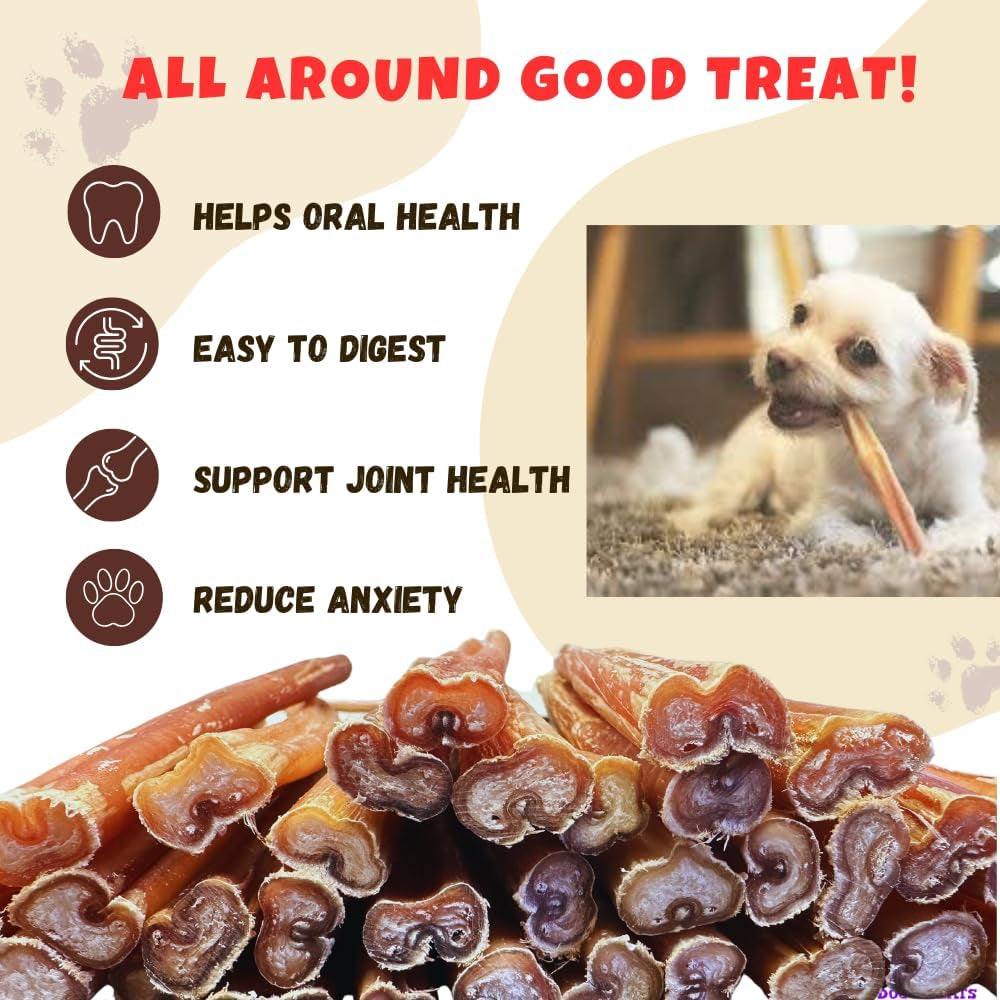 - 6 Inch Medium Size Bully Sticks (25 Count) - Bulk Bully Sticks for Dogs - No Hide Bully Stick Dog Bones