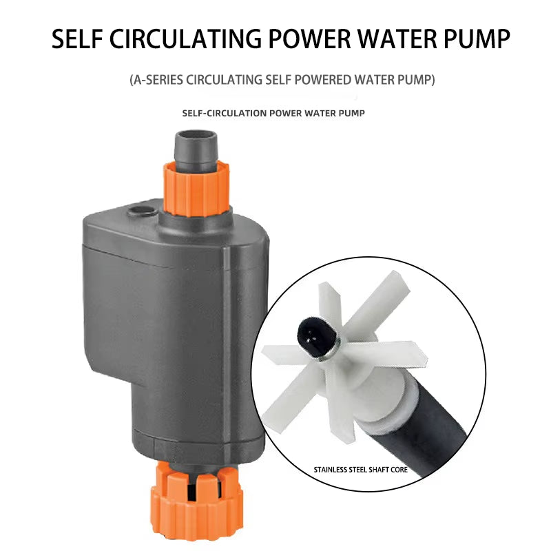 Aquarium Filter Bucket with Water Pump Ultra Quiet Multi-Layer Sponge Inlet and Outlet Filter External Fish Tank Filter Bucket