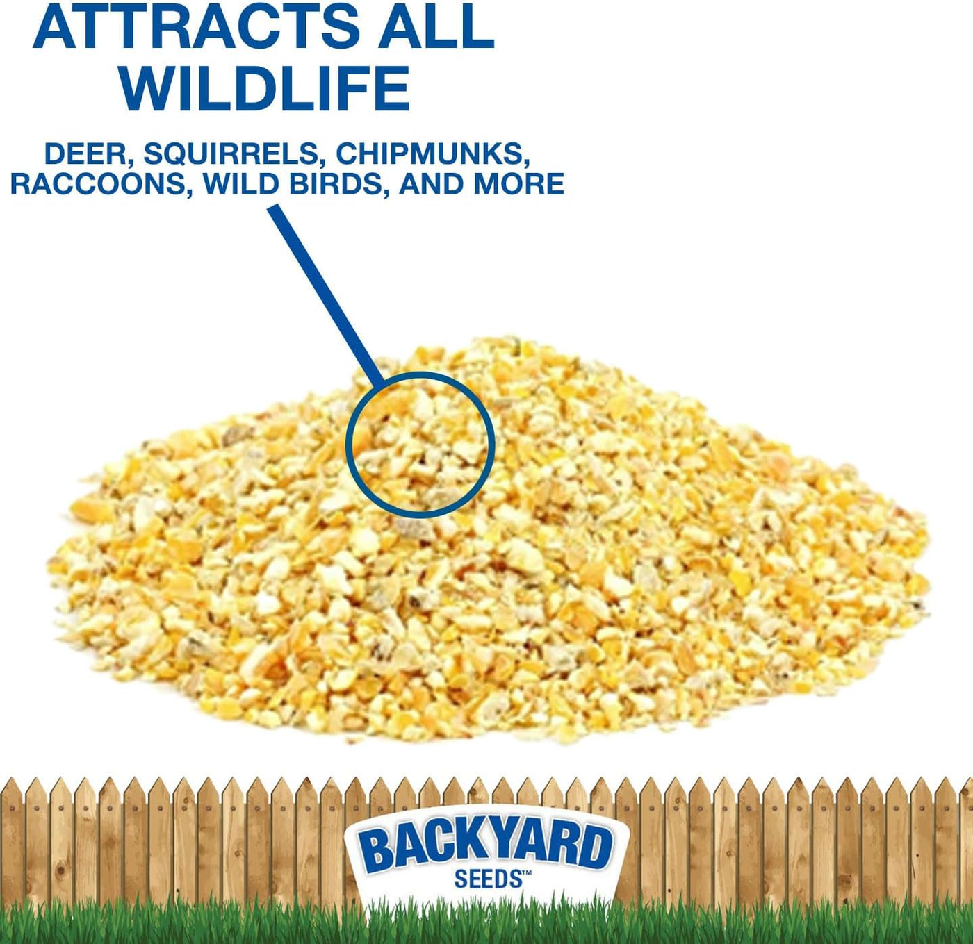 Cracked Corn for Birds, Turkeys, Wildlife, Chickens (50 Pounds)
