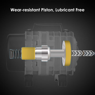 Aquarium Air Pump with Aluminum Housing, Commercial Air Pump with 8-Outlet Air Manifold, Pond Aerator Fish Tank Bubbler for Aquarium, Pond, Hydroponics (1780GPH-100W)