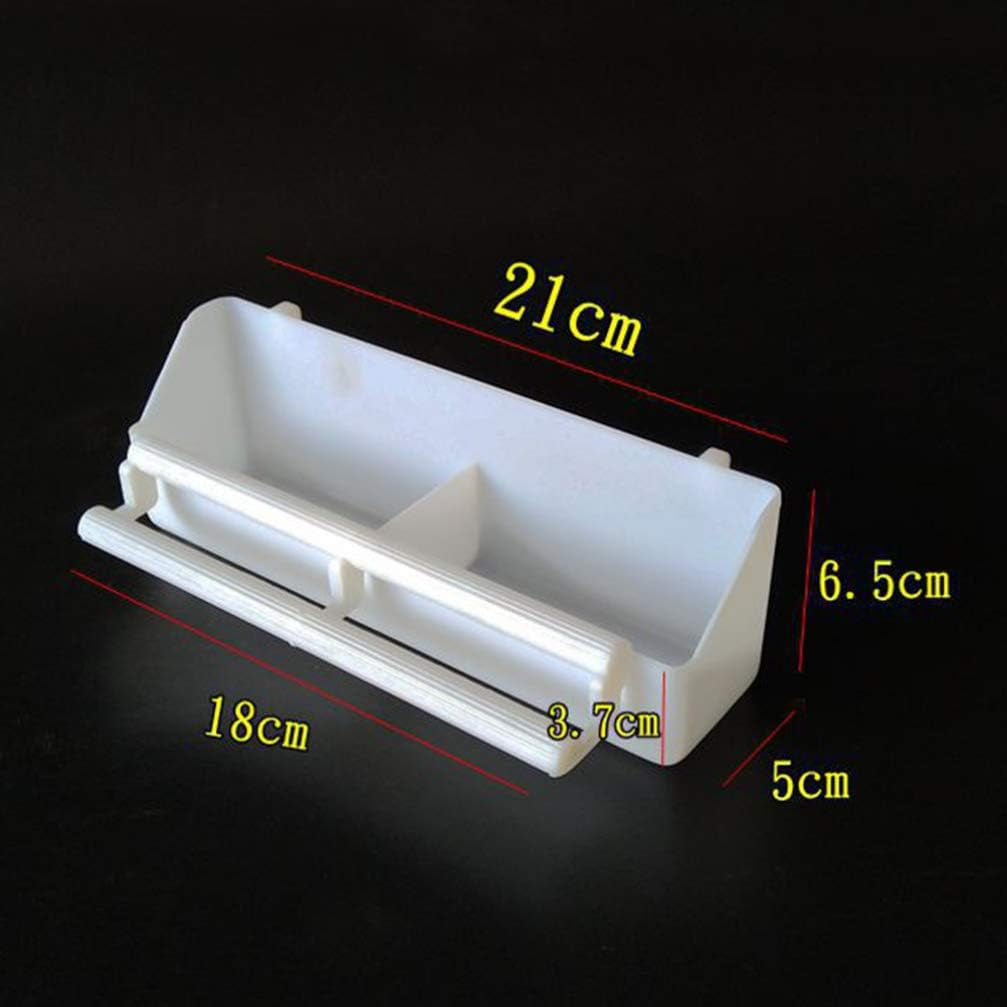 Bird Feeder for Cage : 6Pcs Hanging Bird Feeder Cups with Perch Plastic Parakeet Food Bowl for Parrots Cockatiel, 8.27X2.56X1.97 Inch