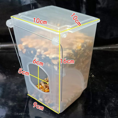 Automatic Pigeon Bird Feeder -Parrot Feeder Cage Accessories Supplies for Parakeet Canary Cockatiel Finch