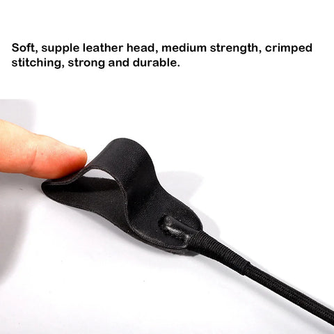 Riding Crop Durable Equestrian Training PU Leather Portable Pointer Lightweight Non-Slippery with Handle Horse Whip Racing
