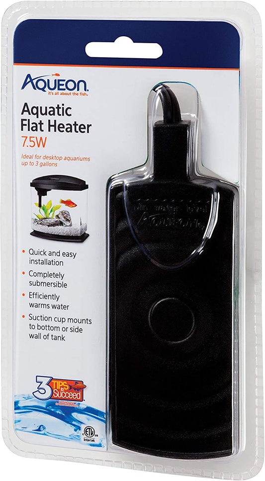 Aqueon Small Aquarium Fish Tank Submersible Mini Flat Heater up to 2.5 to 5 Gall