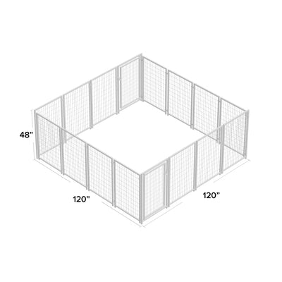 Extra-Large Heavy Duty Dog Kennel Playpen Helena - 16 Panel - 10 X 10 X 4 Feet